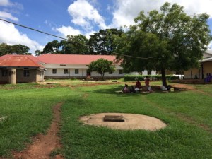Kamuli Hospital, showing the maternity block with the new roof, July 2014.