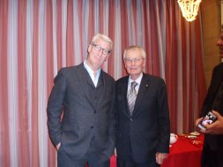 Rotary Doctor Bank Chairman Dr Arthur Knight with Jeremy Paxman