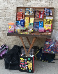 sweet stall outside school